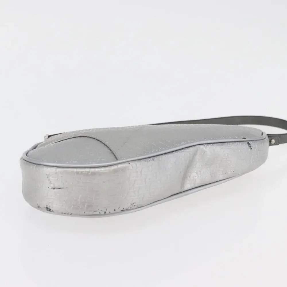 Dior Trotter Saddle Accessory Pouch Silver